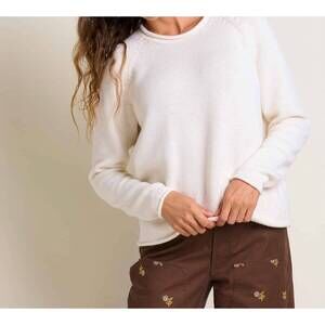 NEW TOAD&CO alpineglo vintage sweater in salt